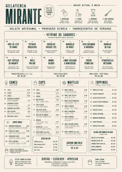 Cafe Dessert Case menu template preview
