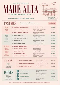 Patisserie Counter menu template preview