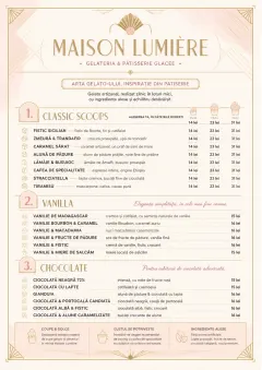 Patisserie Elegant menu template preview