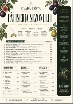 Seasonal Pastry menu template preview