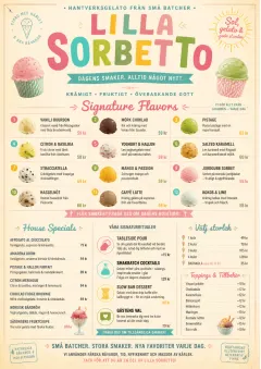 Gelato Bright menu template preview