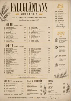 Bakery Rustic menu template preview