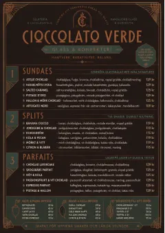 Chocolate Atelier menu template preview