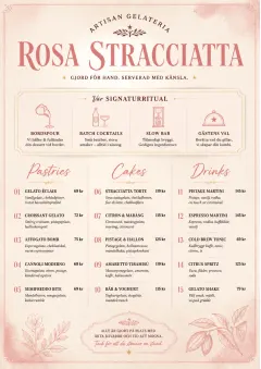 Patisserie Counter menu template preview