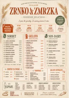 Bakery Rustic menu template preview