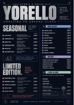 Midnight Sweets menu template preview