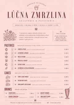 Patisserie Counter menu template preview