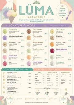 Gelato Bright menu template preview