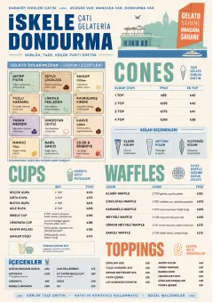 Cafe Dessert Case menu template preview
