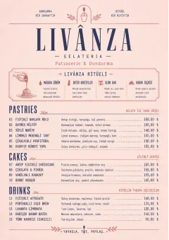Patisserie Counter menu template preview