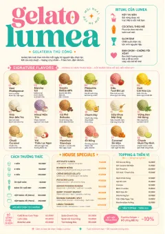 Gelato Bright menu template preview