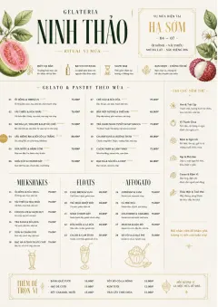 Seasonal Pastry menu template preview