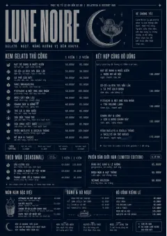 Midnight Sweets menu template preview