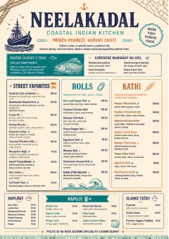 Coastal Regional menu template preview