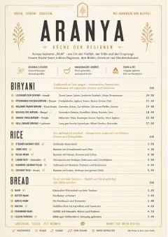 Fine Regional menu template preview