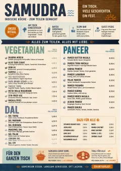 Family Style Feast menu template preview