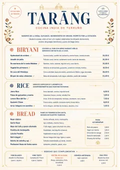 Fine Regional menu template preview
