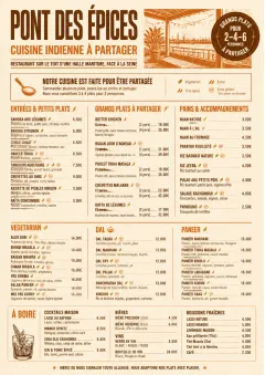Family Style Feast menu template preview