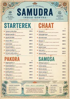 Heritage Tradition menu template preview
