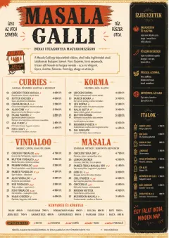 Street Stall Energy menu template preview