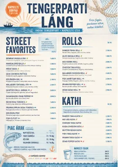 Coastal Regional menu template preview
