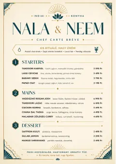 Chef Carte Brève menu template preview