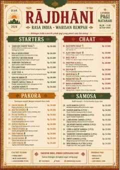 Heritage Tradition menu template preview