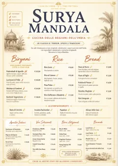 Fine Regional menu template preview