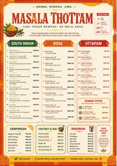 Spice Market Bold menu template preview