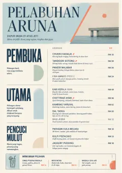 Chef Carte Brève menu template preview