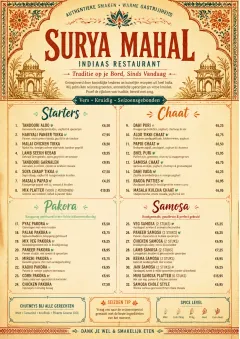 Heritage Tradition menu template preview