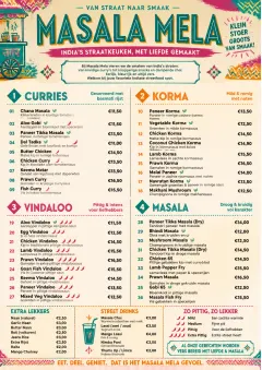 Street Stall Energy menu template preview