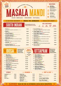 Spice Market Bold menu template preview