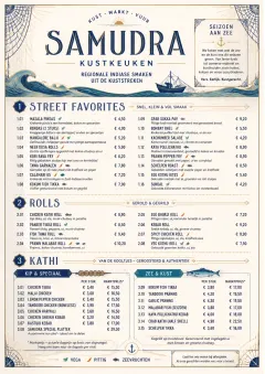 Coastal Regional menu template preview