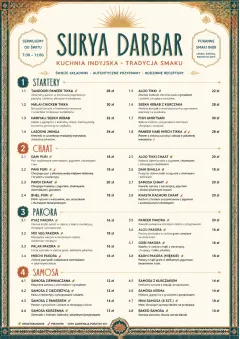 Heritage Tradition menu template preview