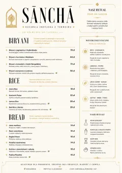 Fine Regional menu template preview