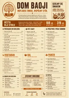 Family Style Feast menu template preview