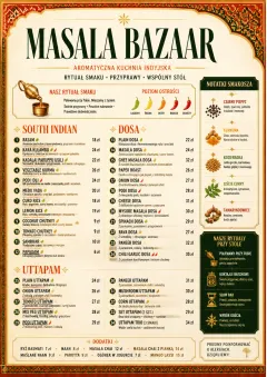 Spice Market Bold menu template preview