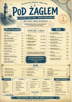 Coastal Regional menu template preview