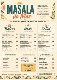 Modern Fusion menu template preview
