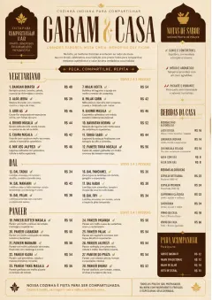 Family Style Feast menu template preview