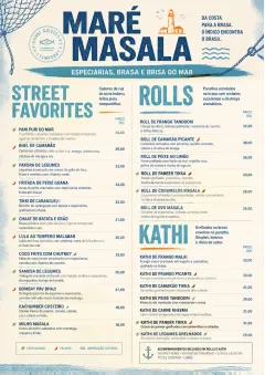 Coastal Regional menu template preview