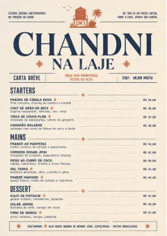 Chef Carte Brève menu template preview