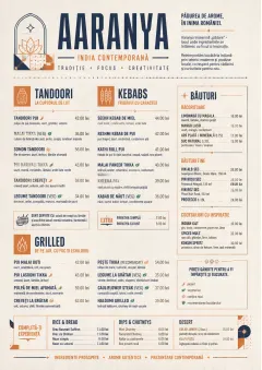 Modern Fusion menu template preview