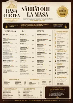 Family Style Feast menu template preview