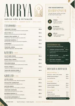 Modern Fusion menu template preview
