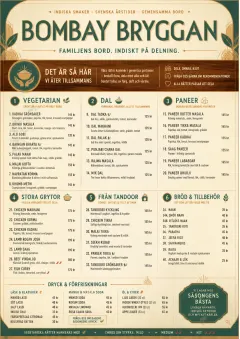 Family Style Feast menu template preview