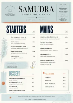 Chef Carte Brève menu template preview
