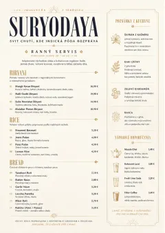 Fine Regional menu template preview