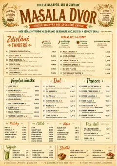Family Style Feast menu template preview